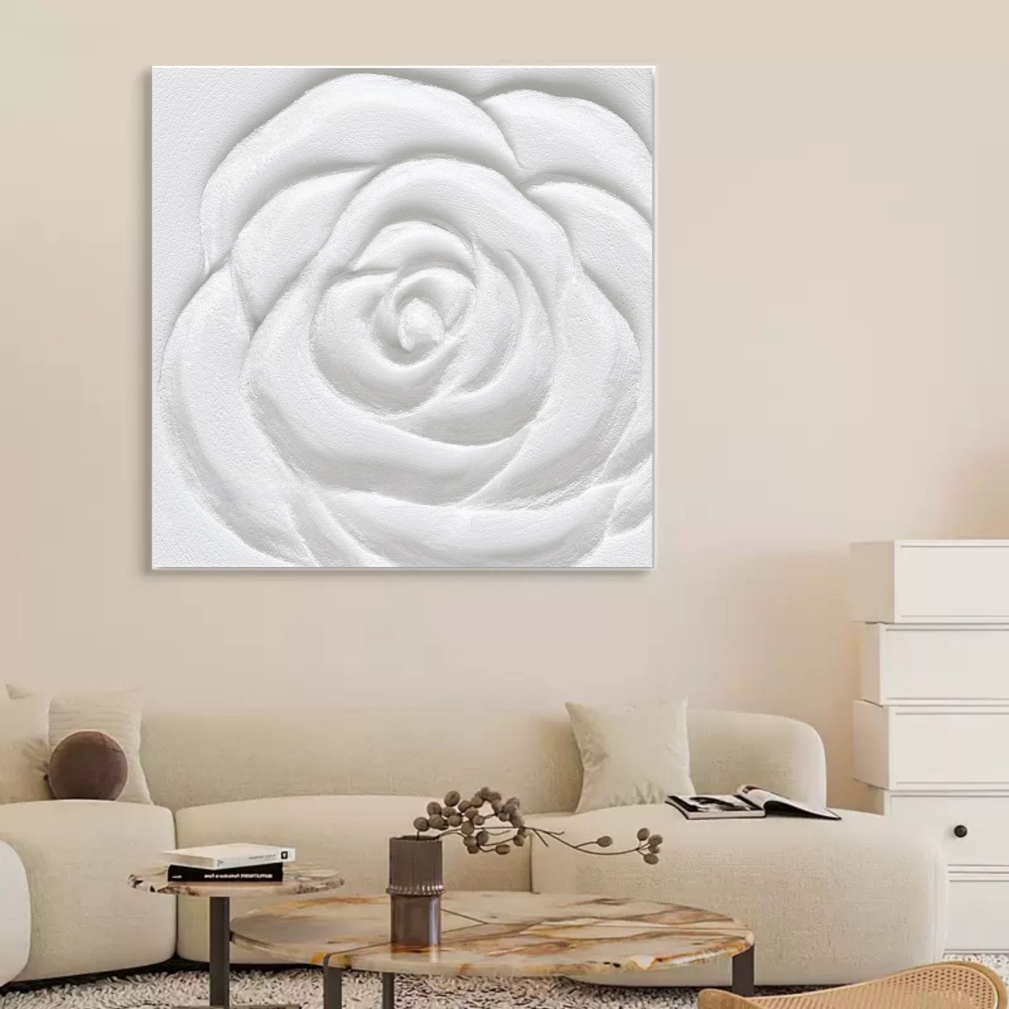 Plaster Art Texture Painting SG215 - Neutralighting