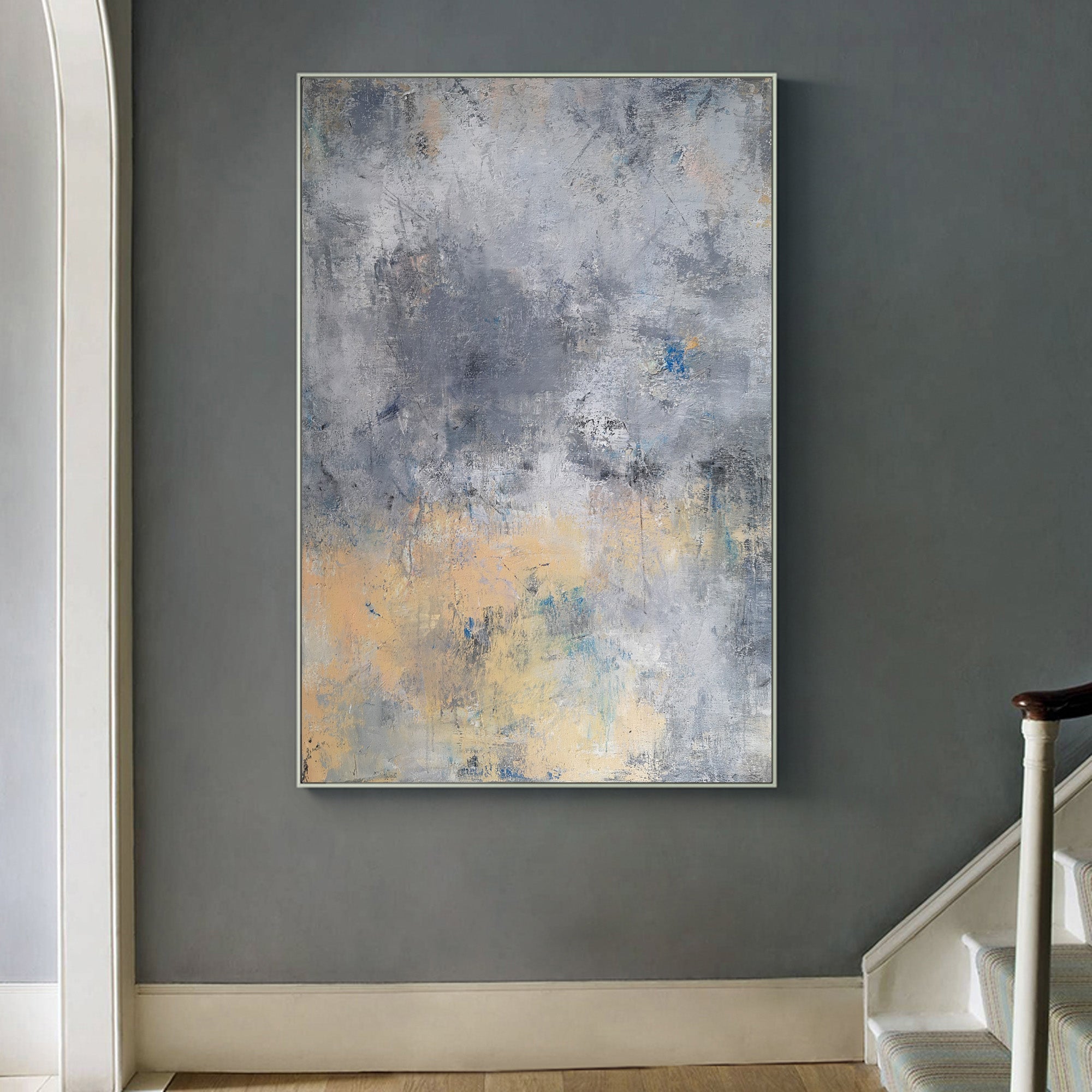 Wall Art Weathered Blue Horizon