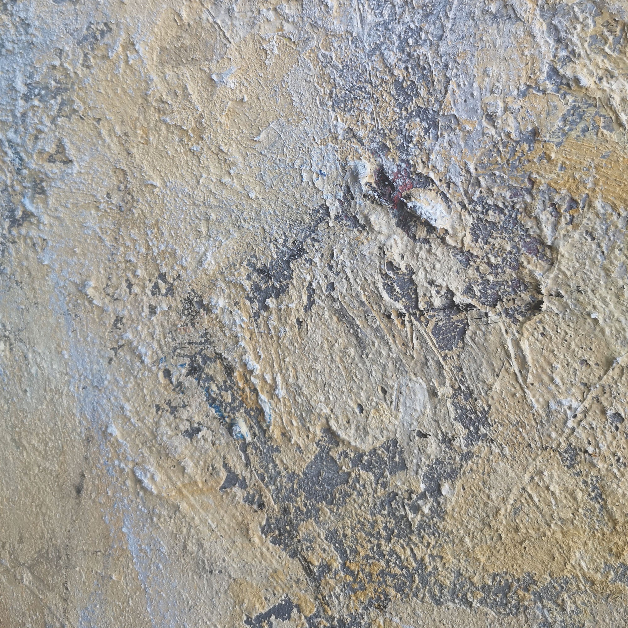 Yellow Grey Abstract Painting 40'' X 40'' IS11 - Neutralighting