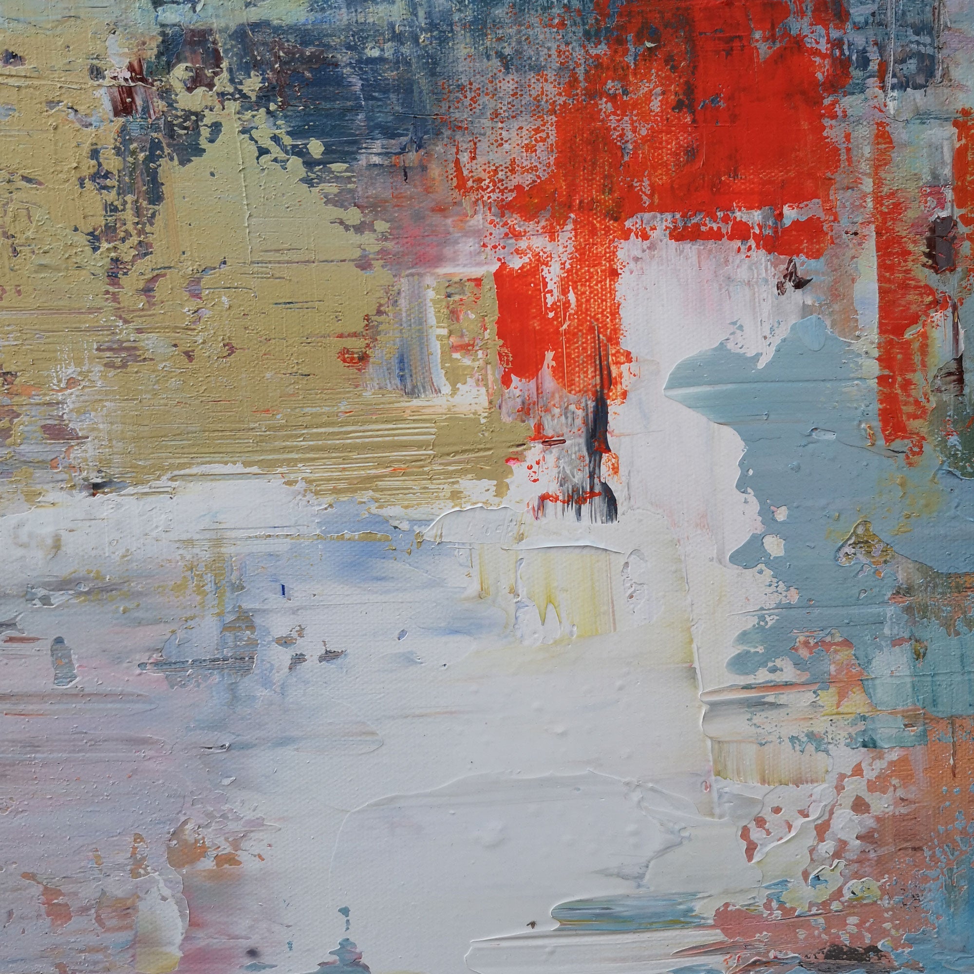 Color Abstract Painting 36'' X 48'' #IS56