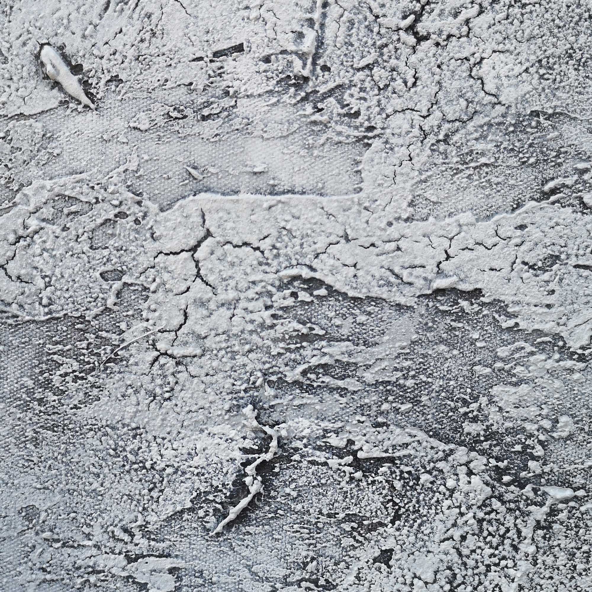 Grey White Abstract Minimalist Painting