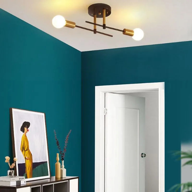 Valentina Flush Mount Ceiling Light Globe Modern, Metal/Glass - Neutralighting