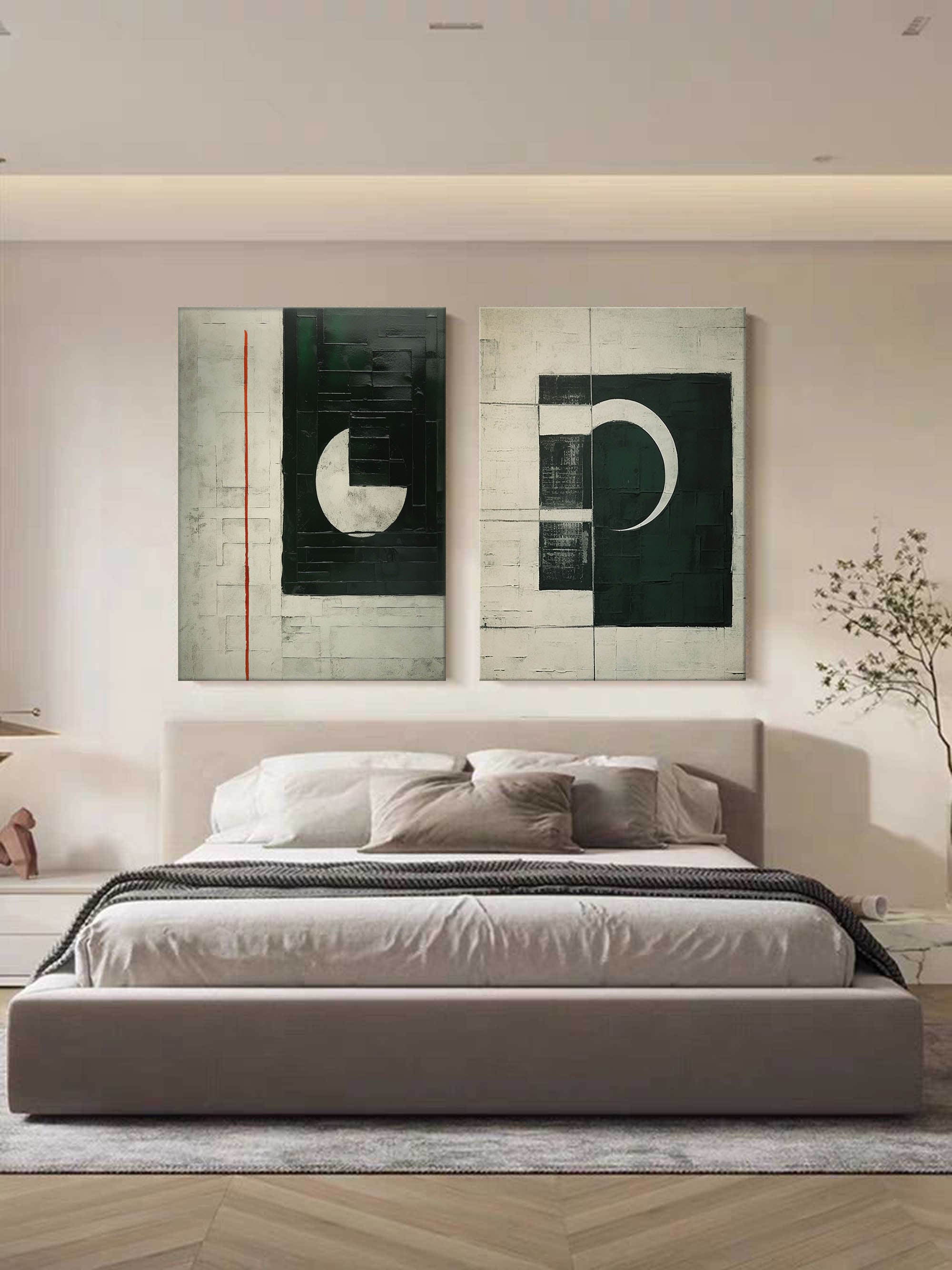 Abstract Painting Set Of 2 SP150 - Neutralighting