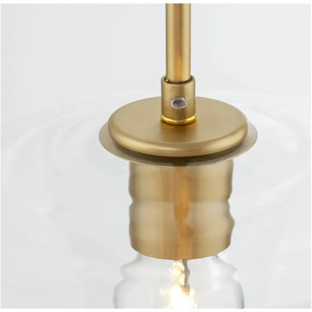 June Pendant Light Glass, Clear/Amber Diamond shape - Neutralighting