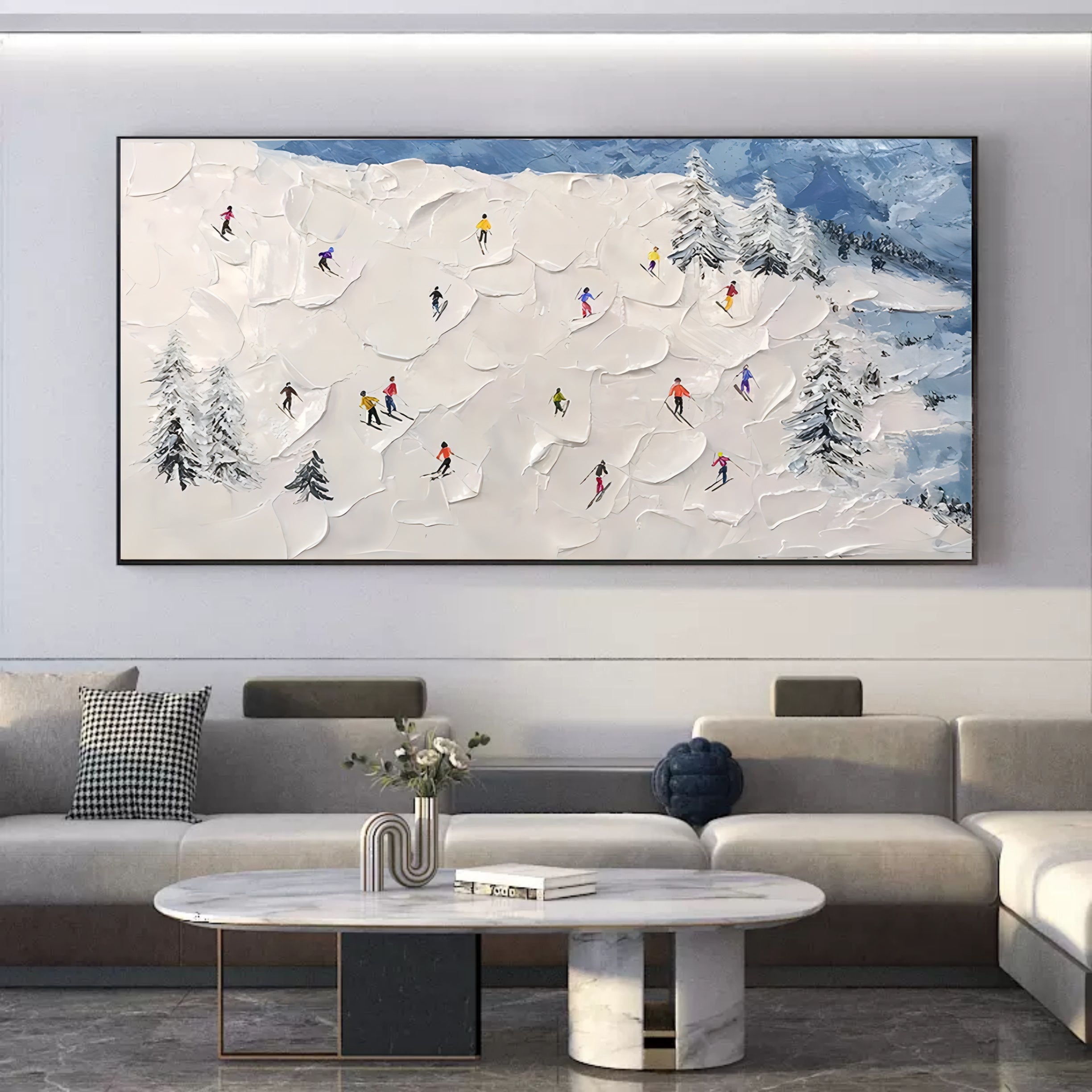 Plaster Art Texture Painting SG095 - Neutralighting