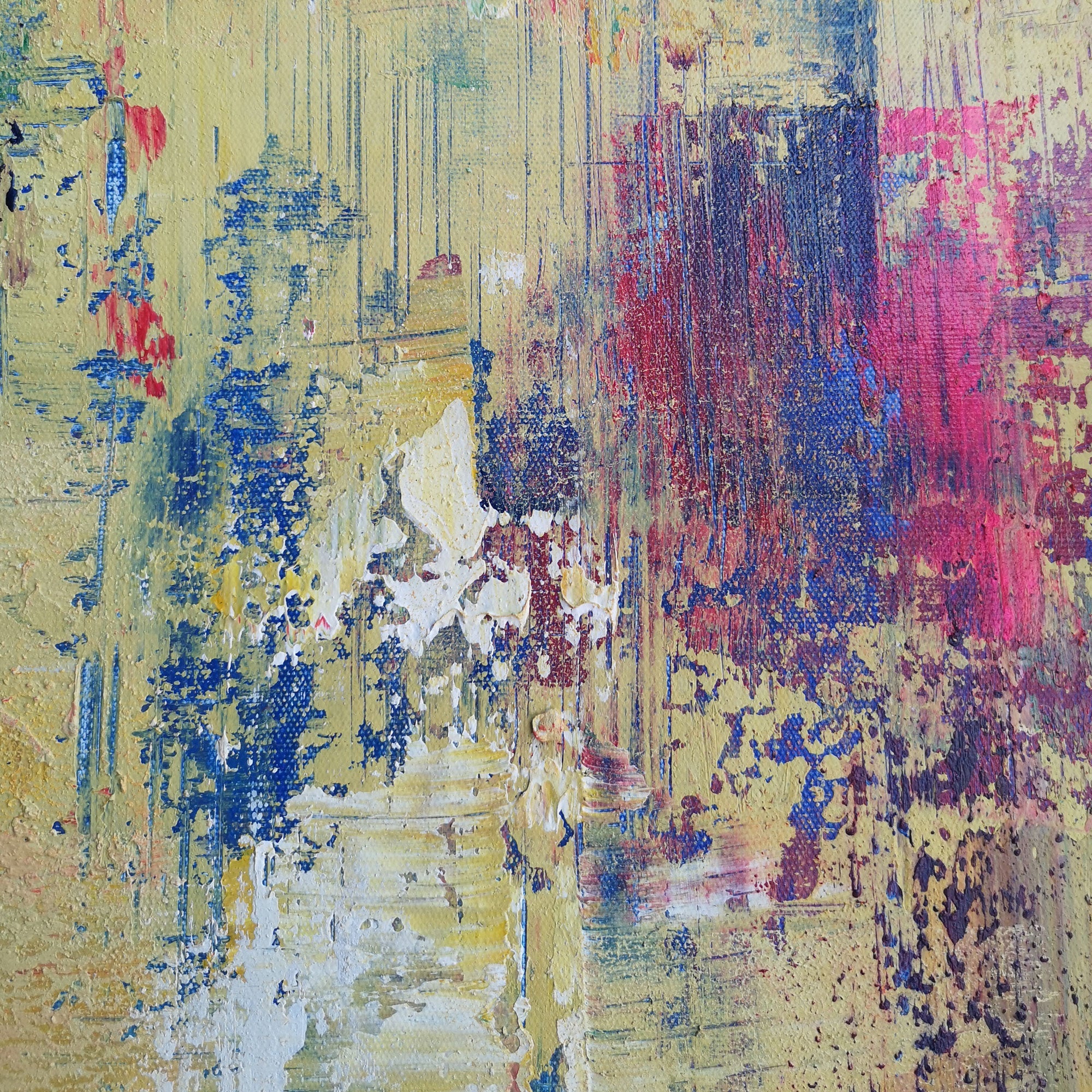 Yellow Abstract Art