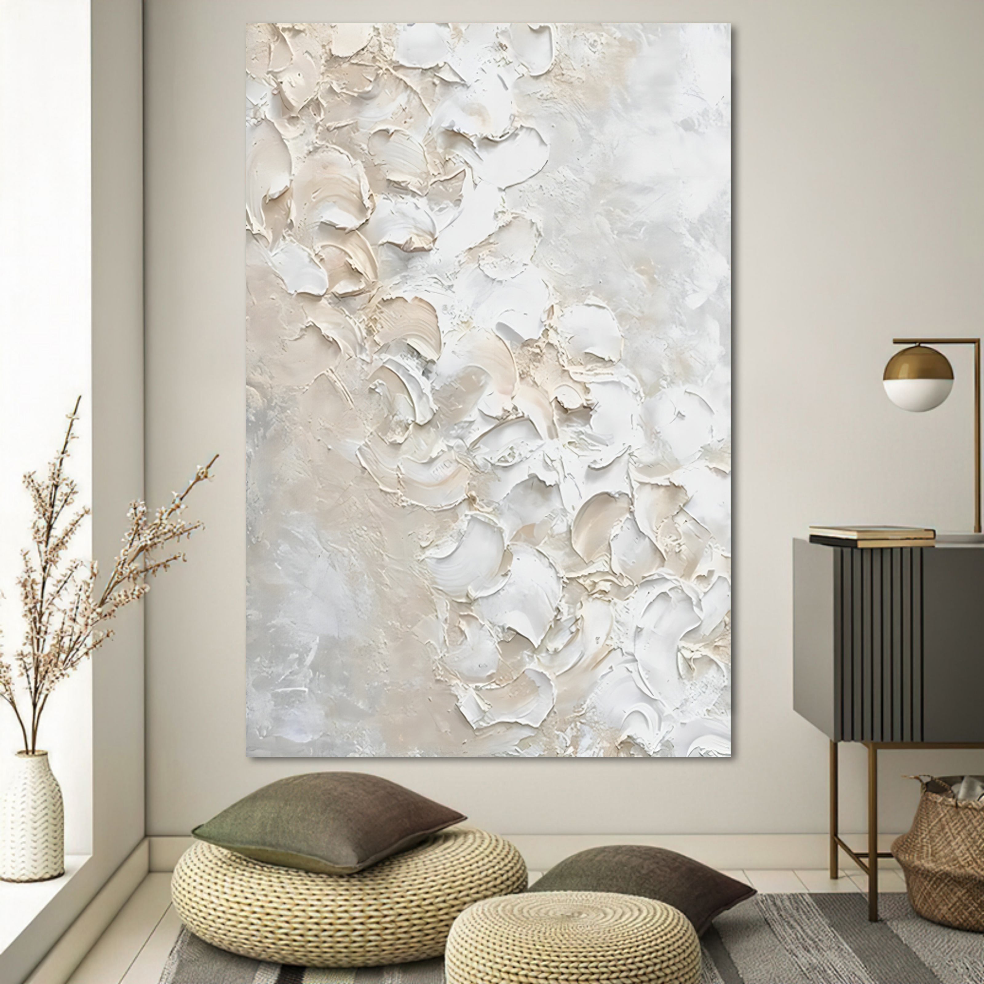 Plaster Art Texture Painting SG165 - Neutralighting