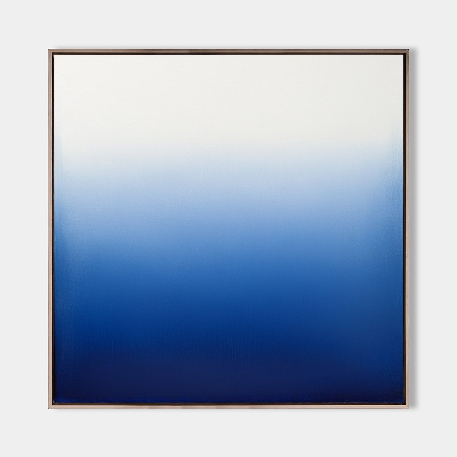 Blue Ombre Gradient Minimalist Painting