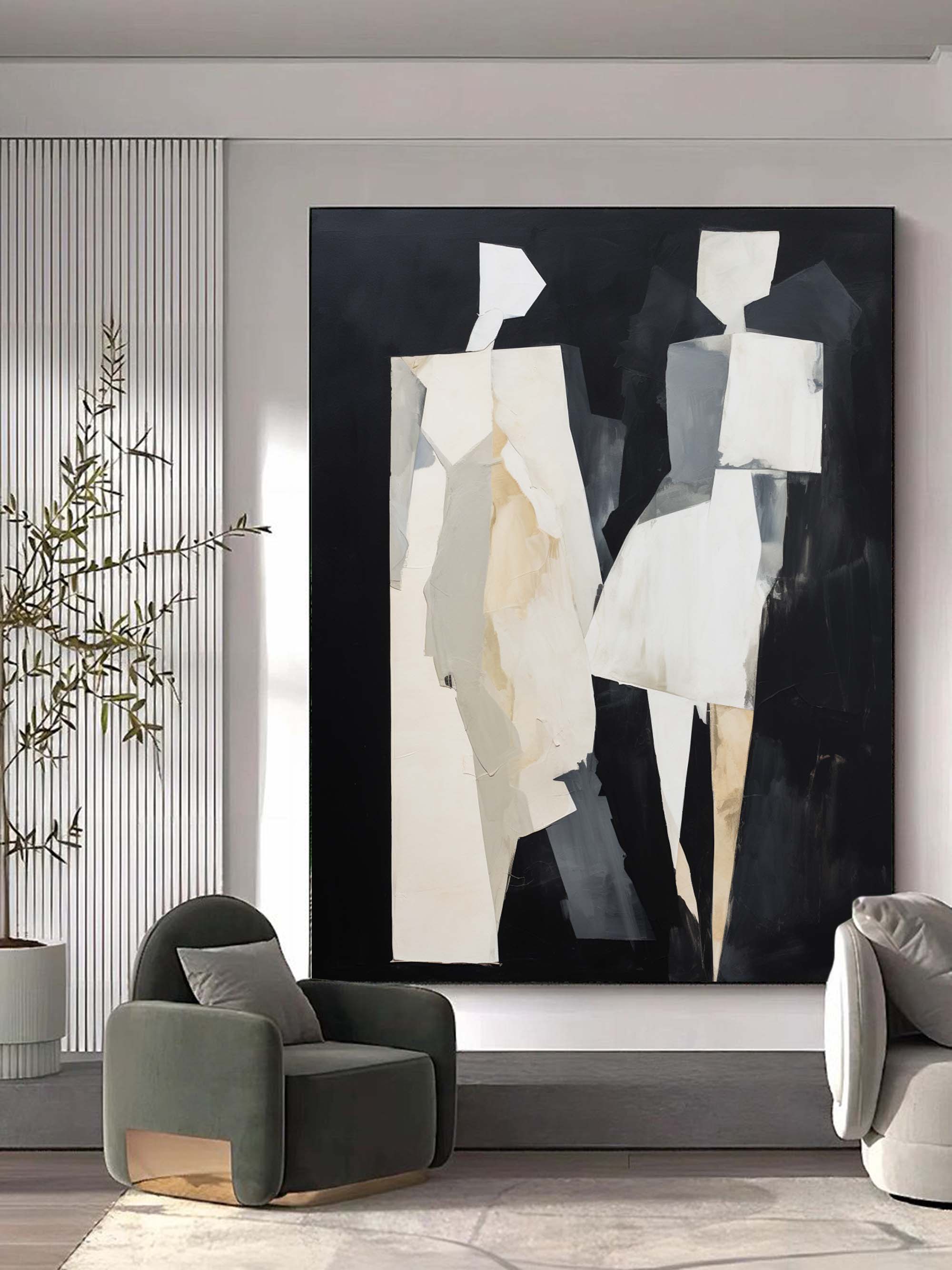 Wall Art Geometric Figures Contemporary Minimalist