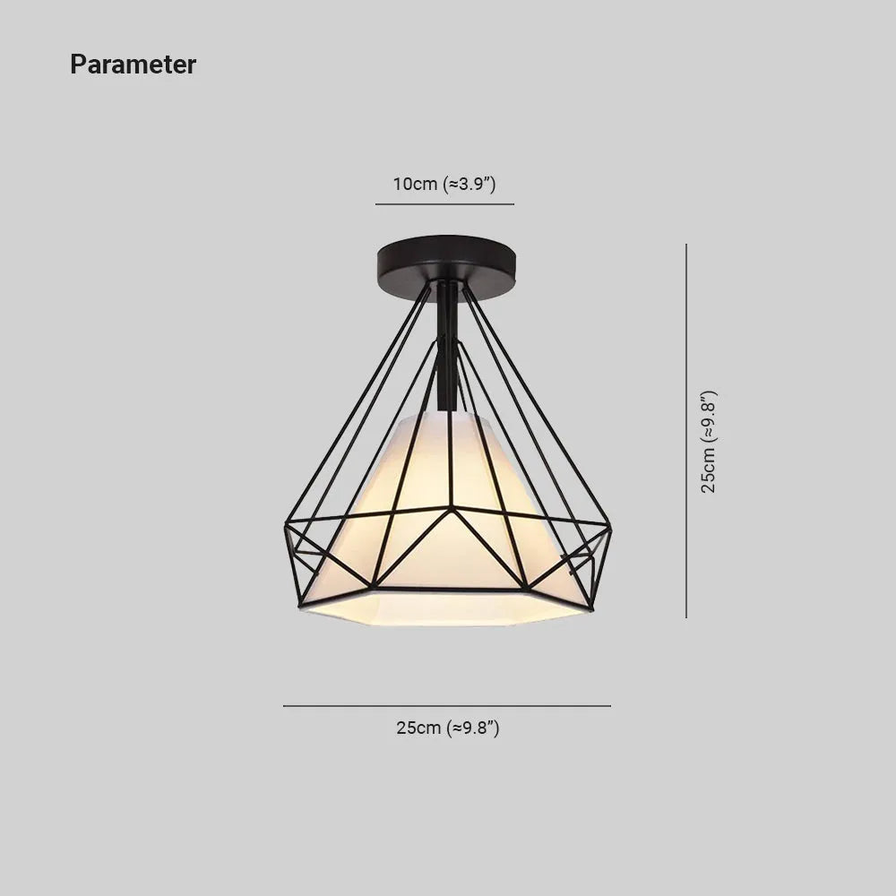 Silva Hallway Flush Mount Celing Light, 2 Colour