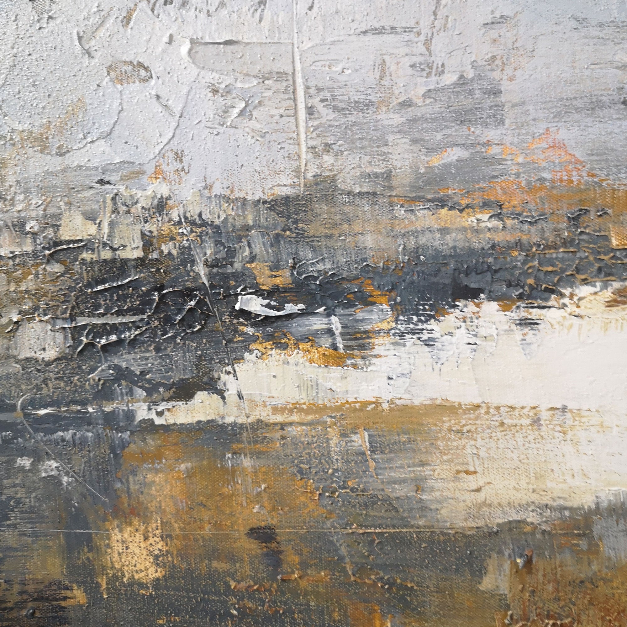 Square Abstract Painting 40'' X 40'' IS25 - Neutralighting