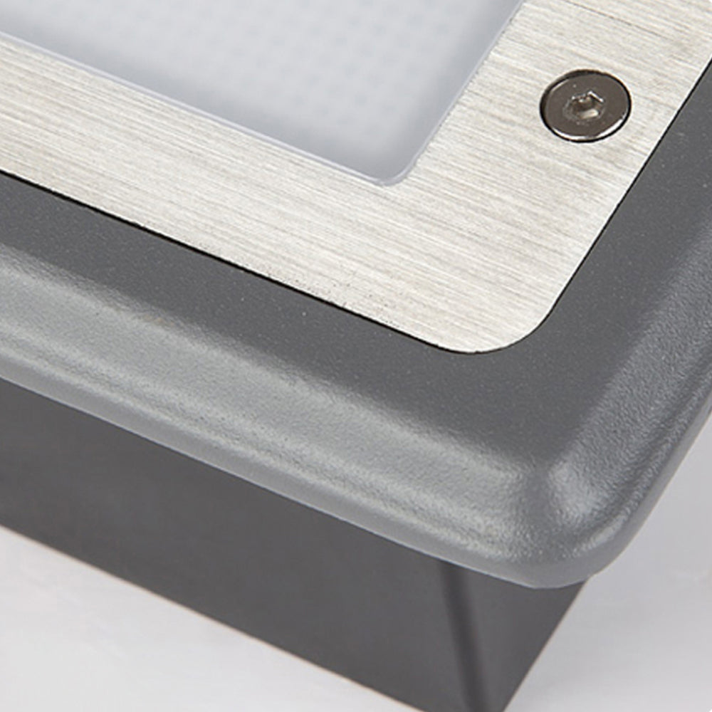 Ray Modern Rectangular Outdoor Deck/Step Light, Black - Neutralighting