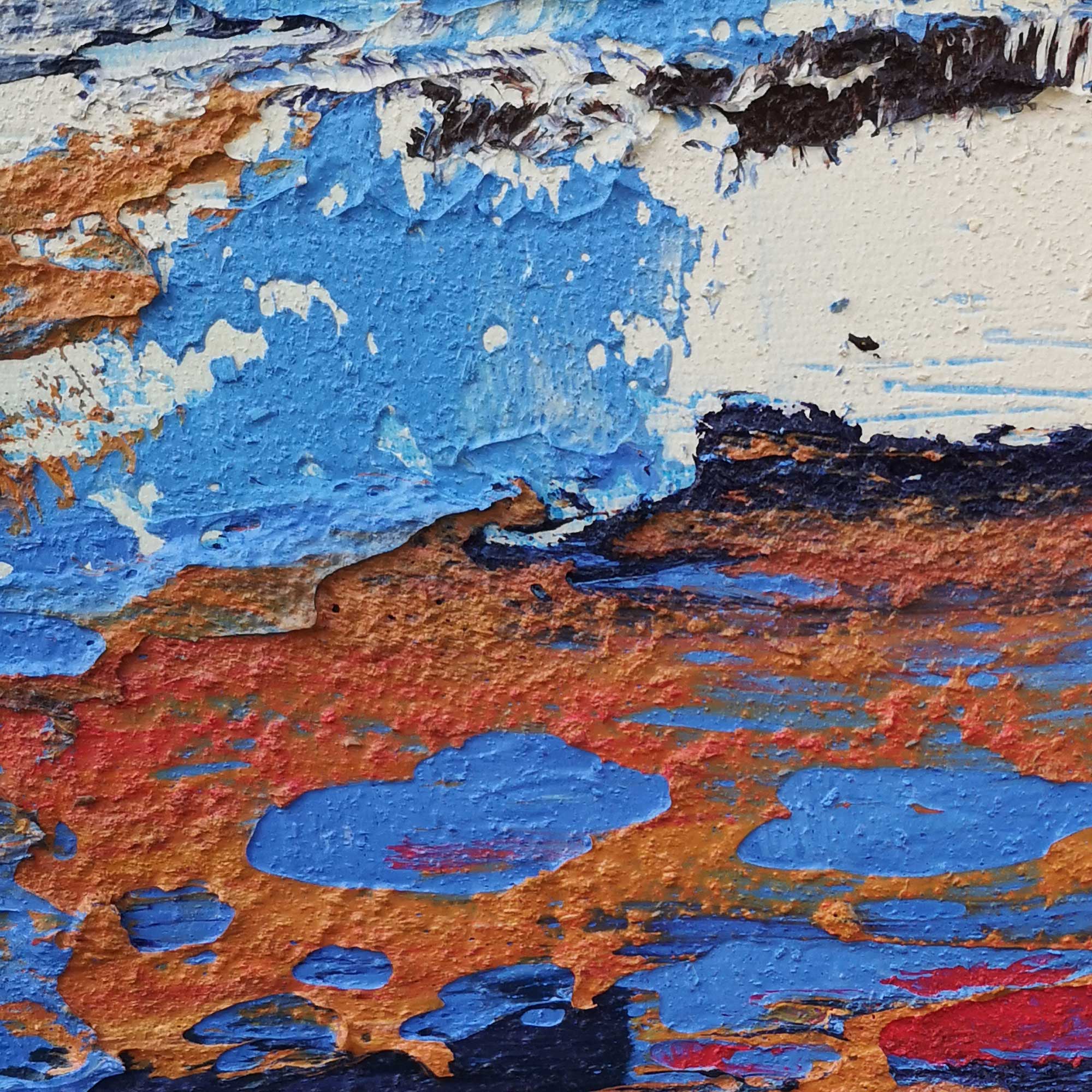 Modern Seascape Art 40'' X 40'' IS49 - Neutralighting
