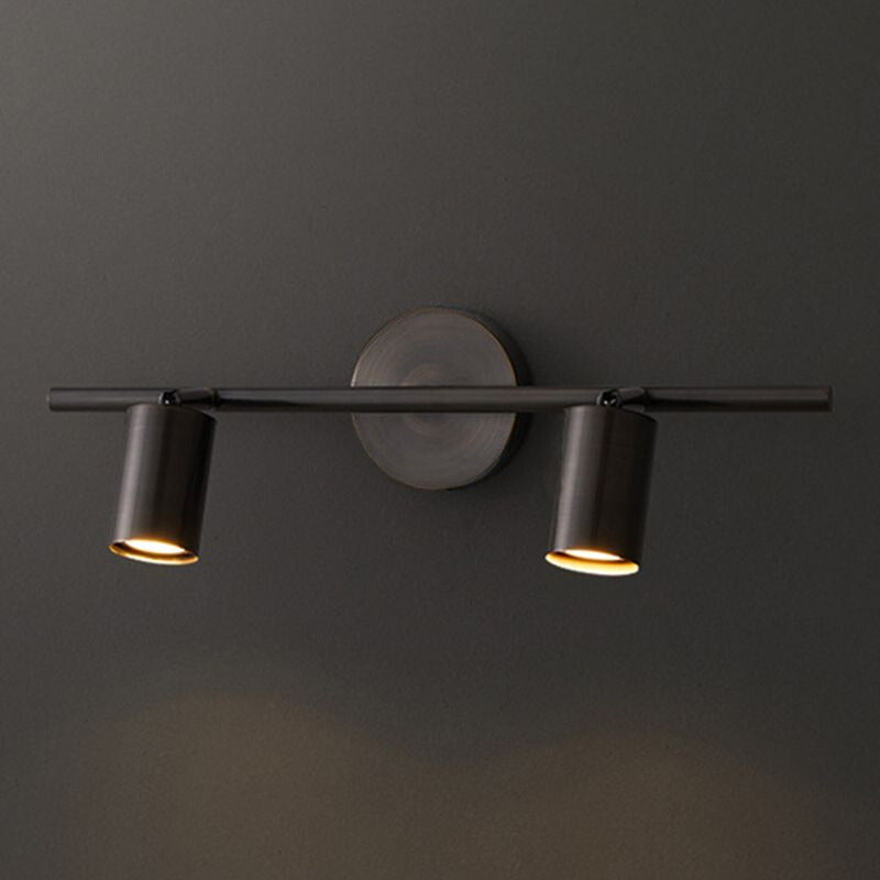Griv Modern Cylinder Rotatable Spotlight Wall Lamp Brass - Neutralighting