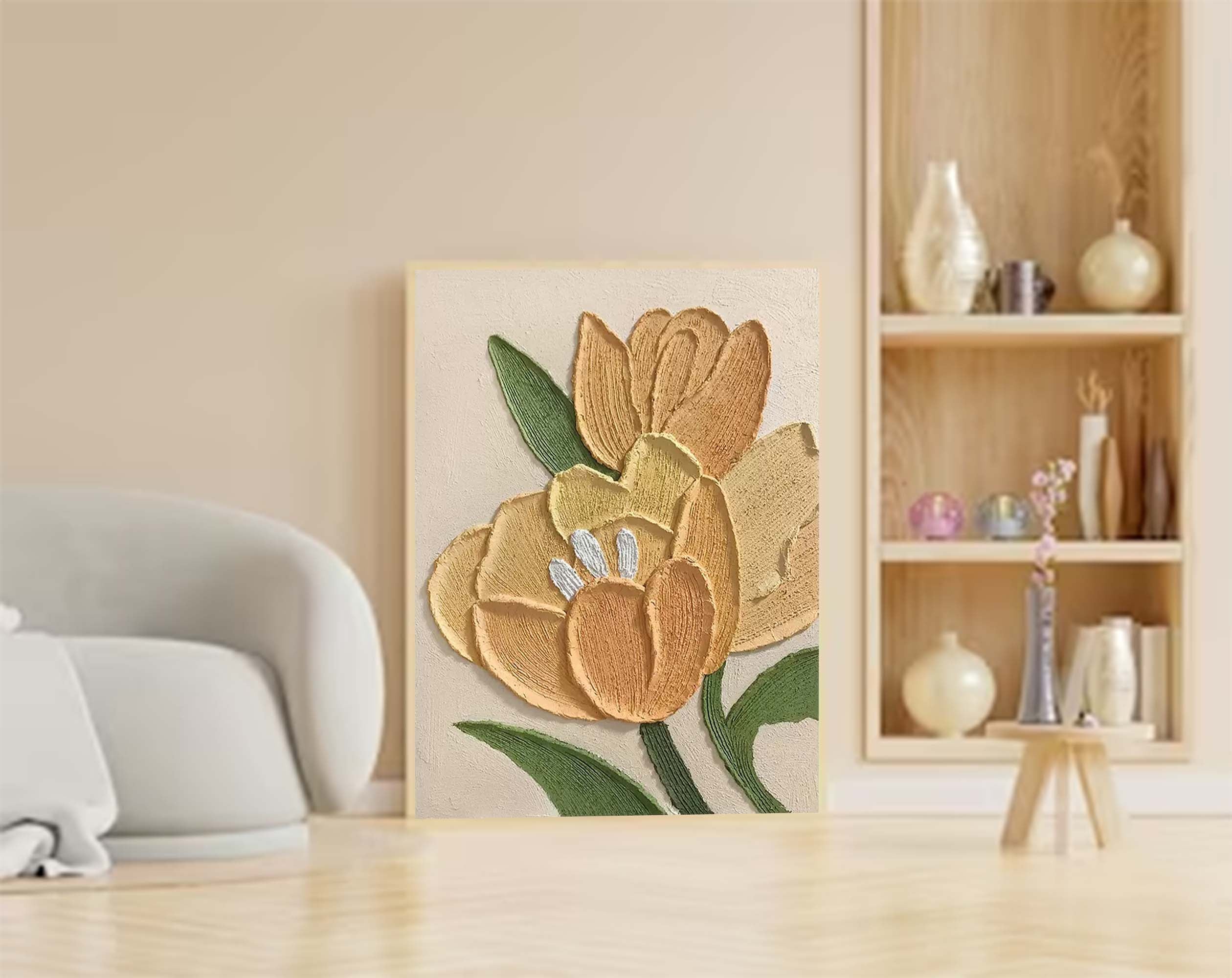 Flower Canvas Art FL009 - Neutralighting