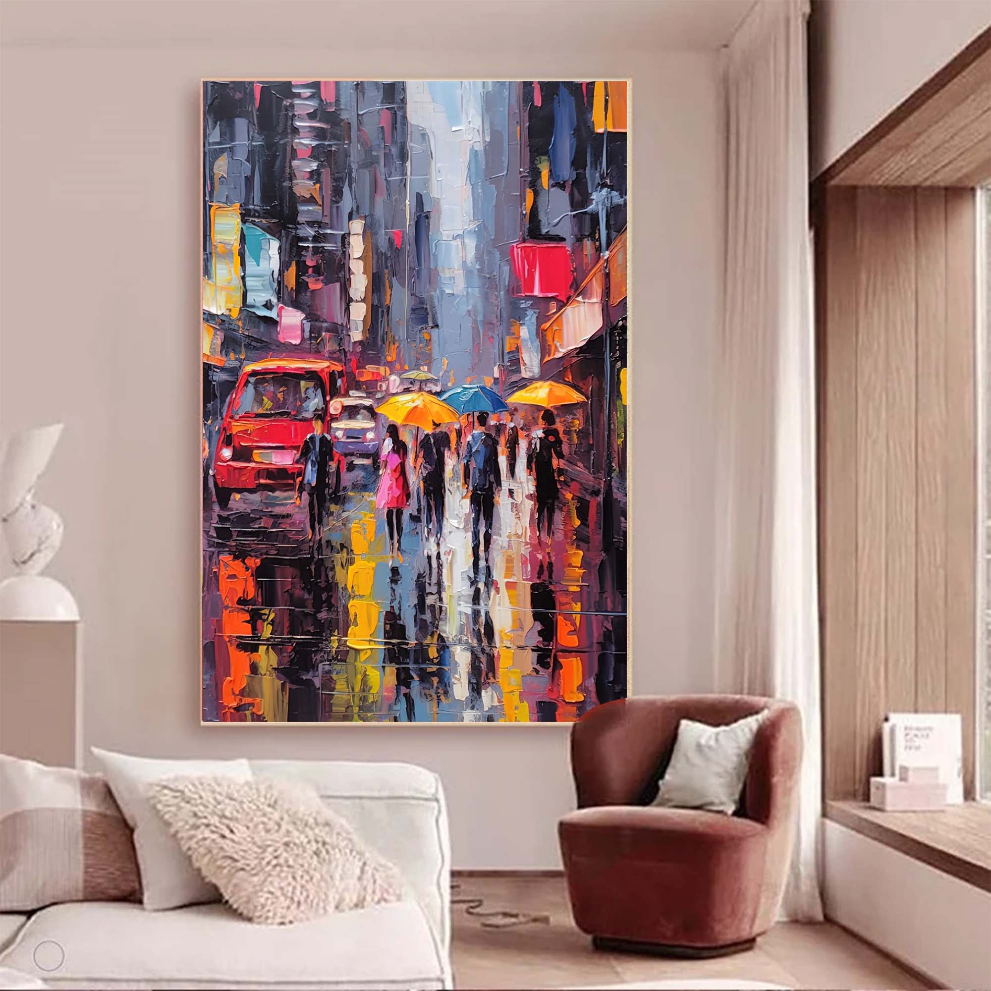 Wall Art Architecture Impasto Expressionist Urban