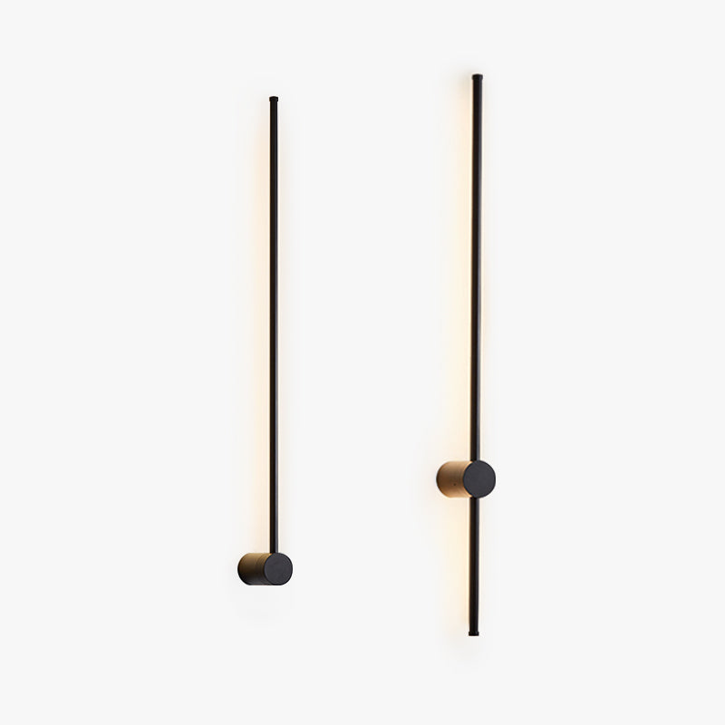 Eonix Minimalist Rotatable Linear Outdoor Wall Lamp, Black - Neutralighting