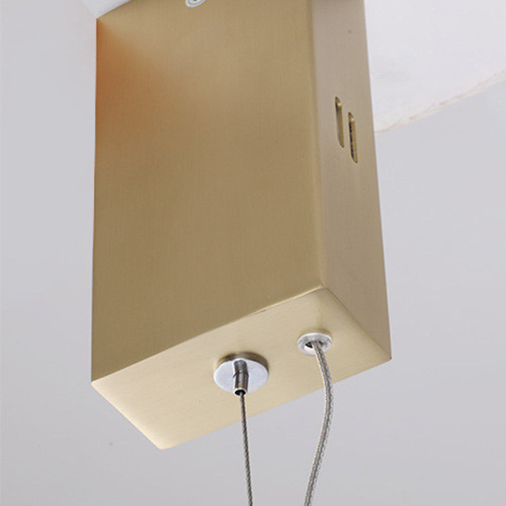 Arisha LED Linear Minimalist Wave Golden Leaf Shaped Pendant Light - Neutralighting