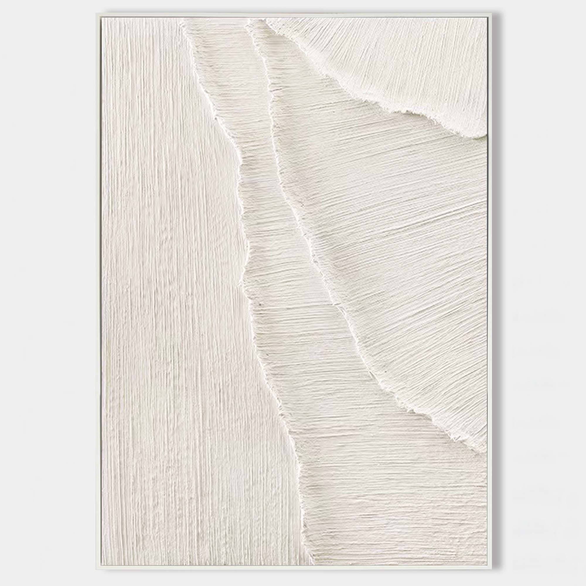 3D White Abstract Painting