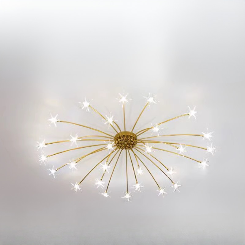 Arisha Art Deco Starry Flush Mount Ceiling Light - Neutralighting