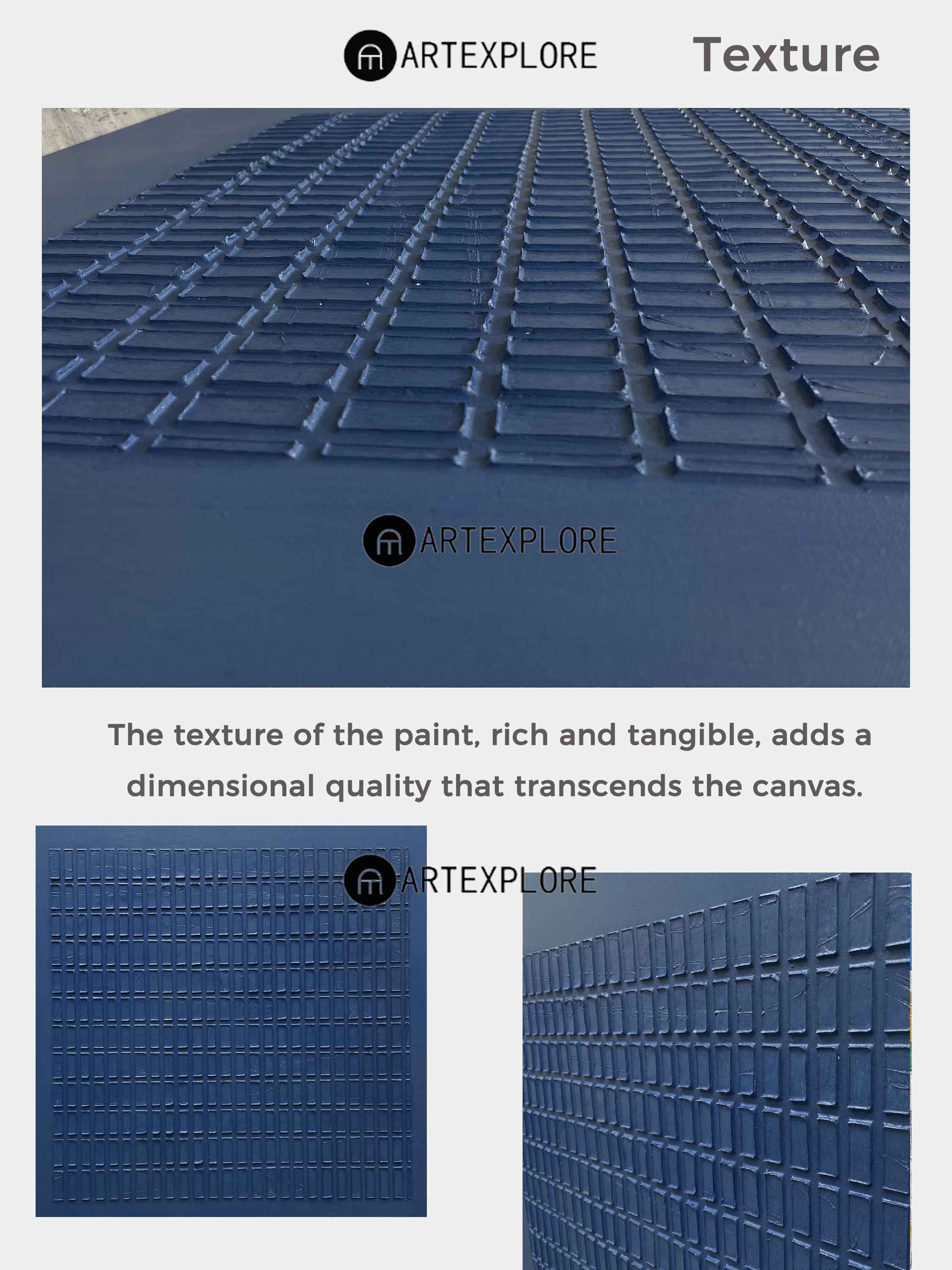 Blue Minimalist Painting