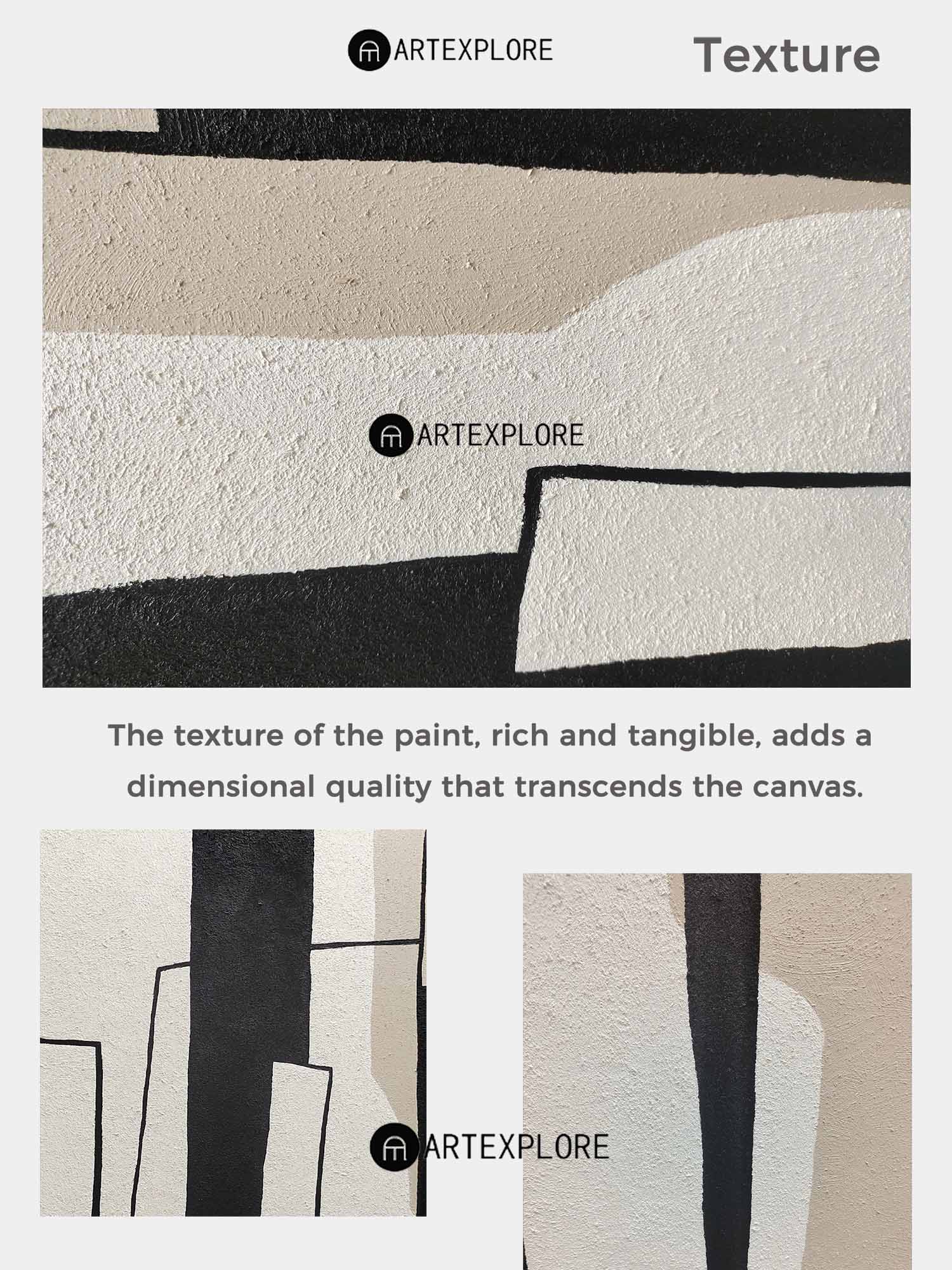 Minimalist Geometric Painting ABAV33 - Neutralighting