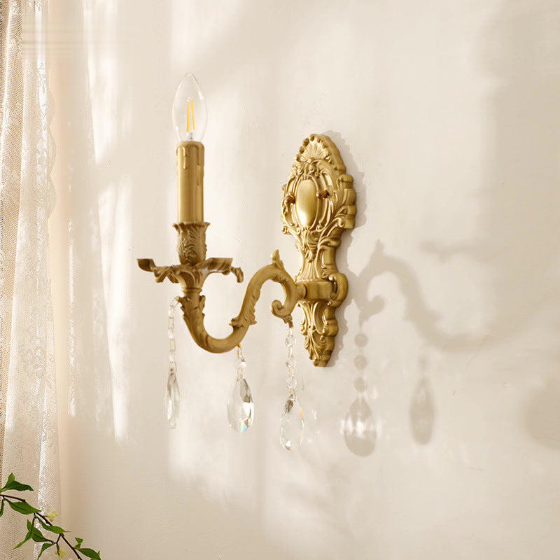 Silva Vintage Luxury LED Indoor Wall Light Metal Crystal Living Room Hallway - Neutralighting