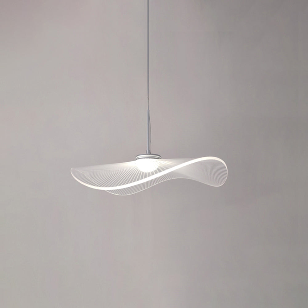 Arisha Designer Lotus Leaf Shaped Metal Pendant Light,White - Neutralighting
