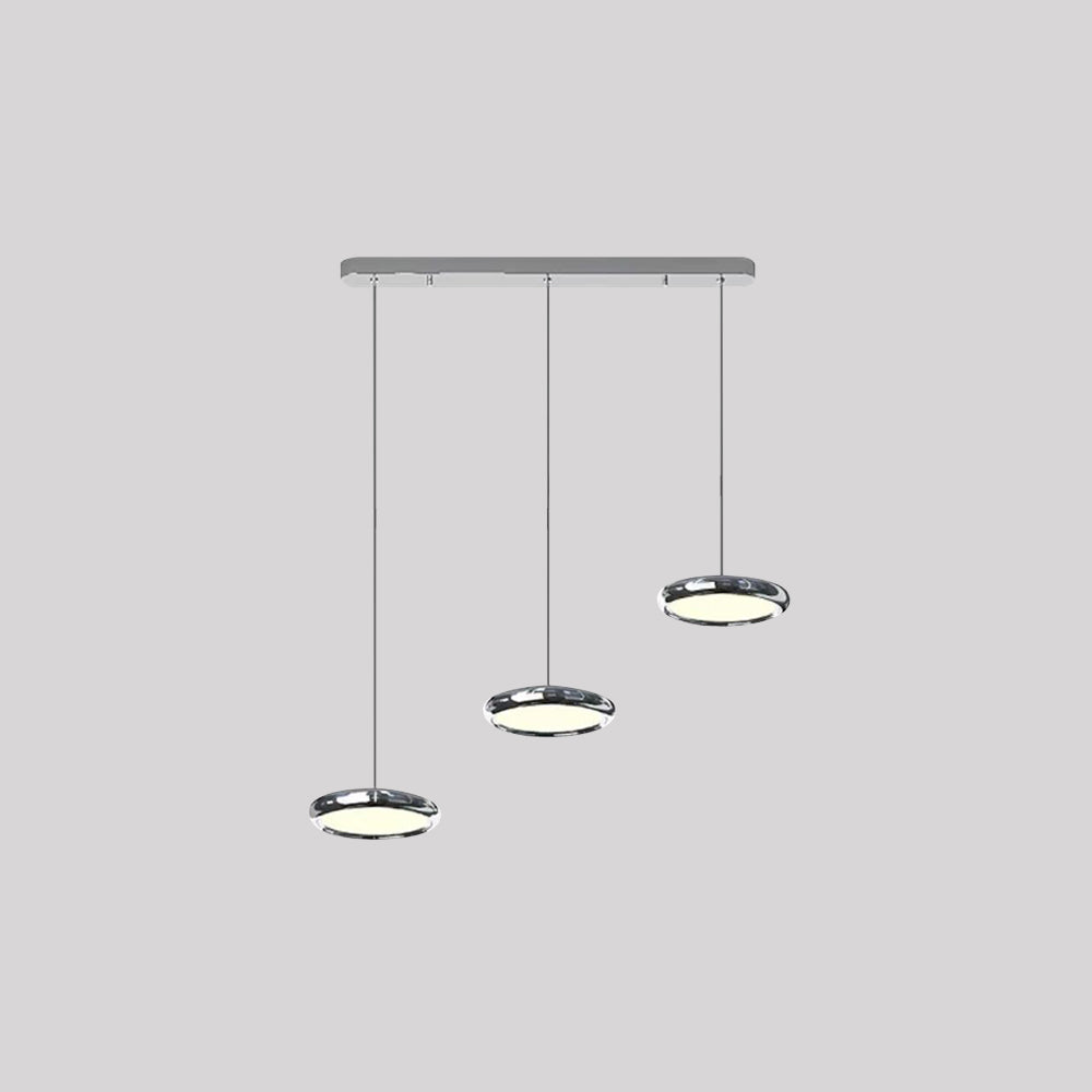 Arisha Minimalist Circular Metal Pendant Light,Silver/Gold/Rose Gold - Neutralighting