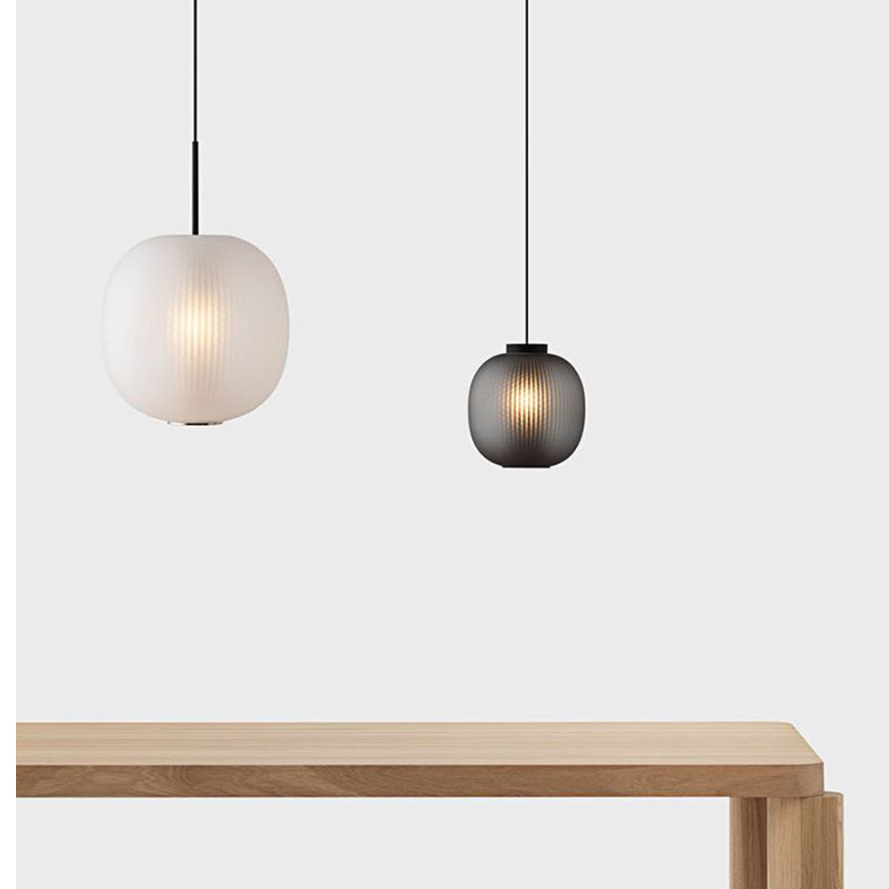 Valentina Frosted Glass Cylinder Pendant Light, Sandy White/Grey, Metal/Glass - Neutralighting