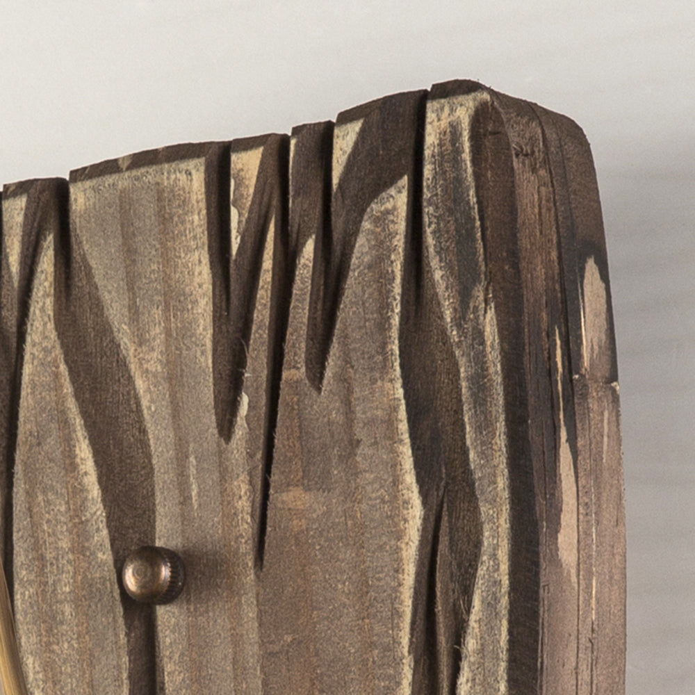 Epoch Wall Lamp Vintage Candle Wooden Glass, Bedroom - Neutralighting