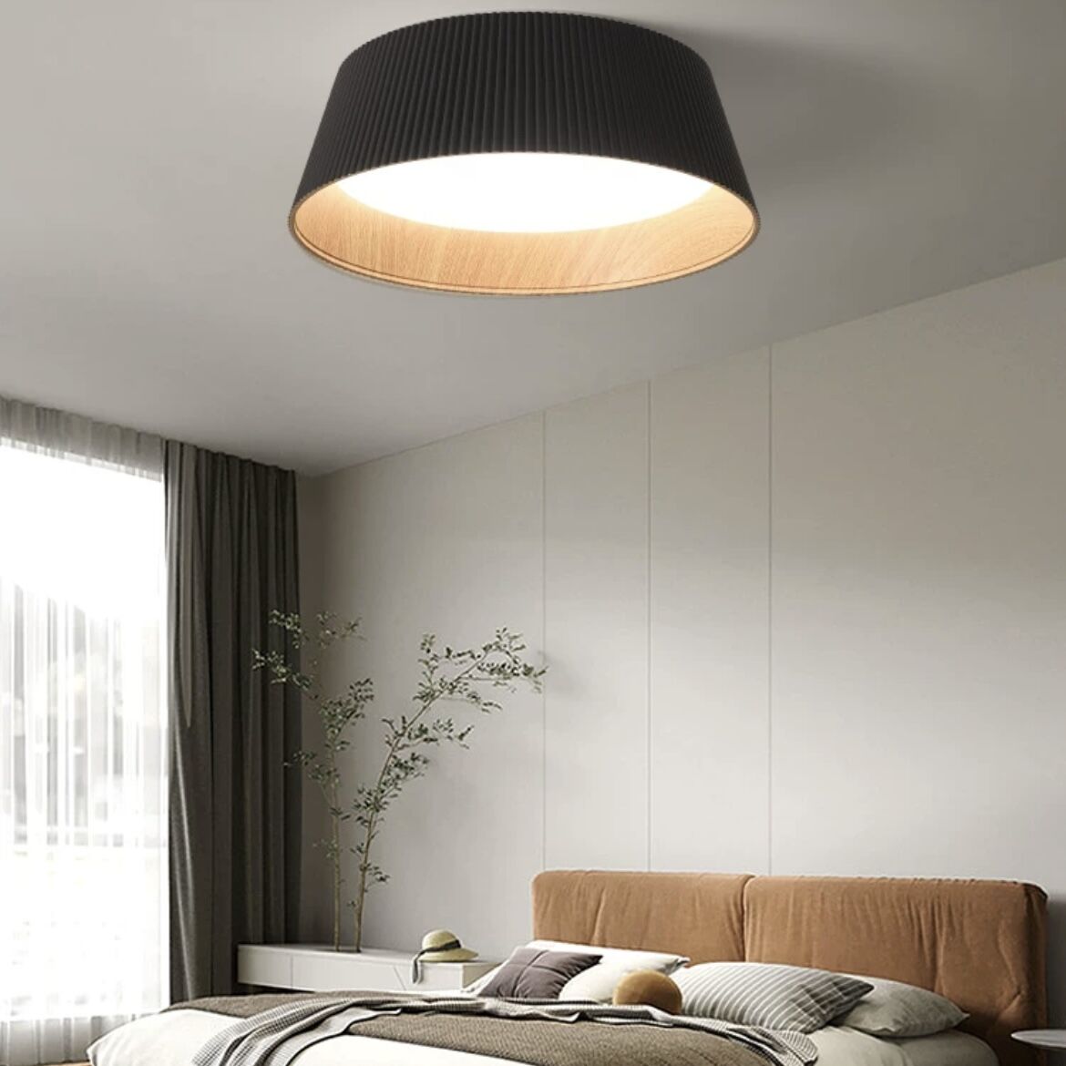 Silva Modern Pendant Light/Flush Mount Ceiling Light Drum-shaped - Neutralighting