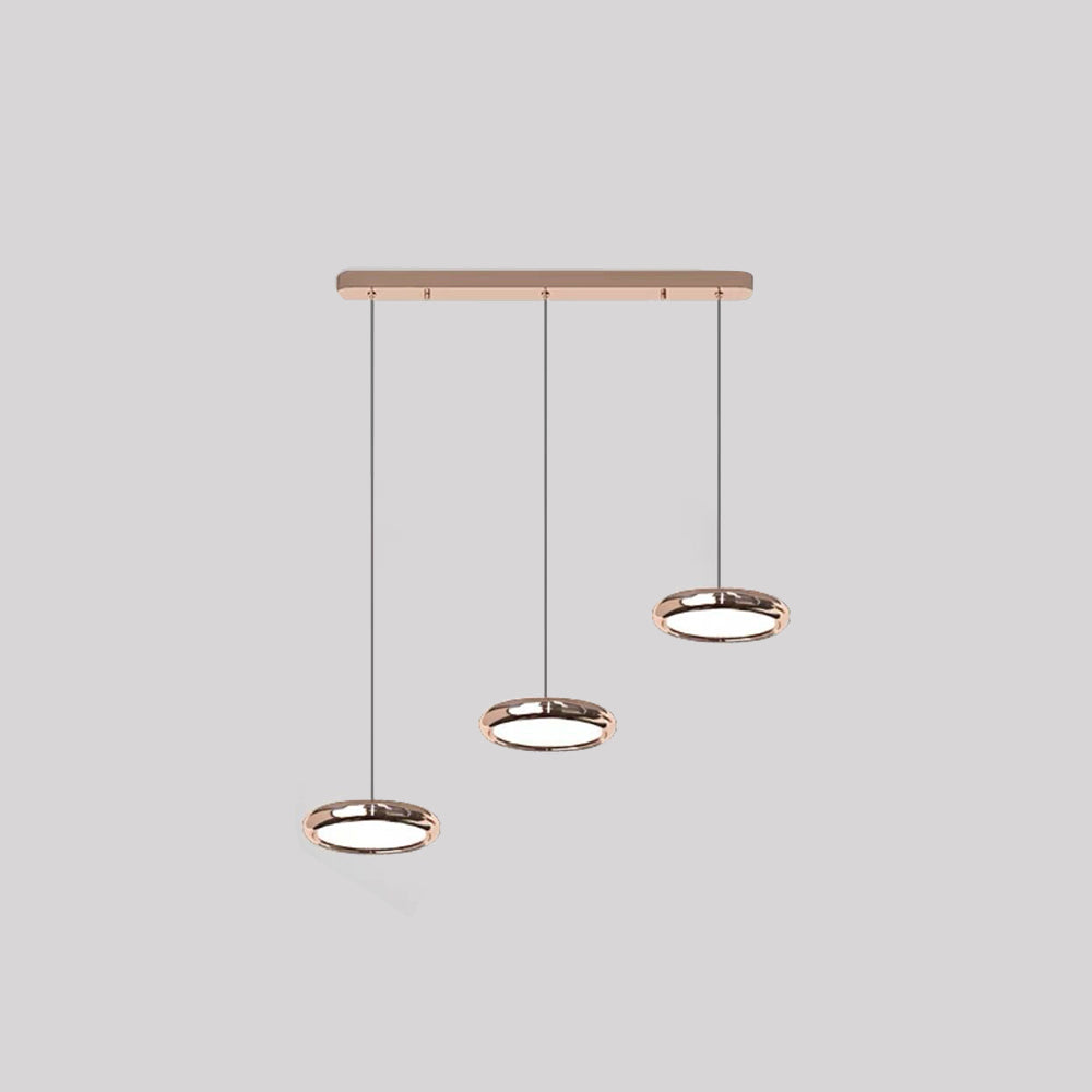 Arisha Minimalist Circular Metal Pendant Light,Silver/Gold/Rose Gold - Neutralighting