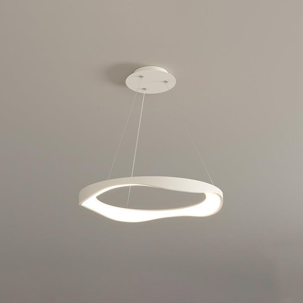 Arisha Pendant Light Rond Modern, Black/White, Dining Room - Neutralighting