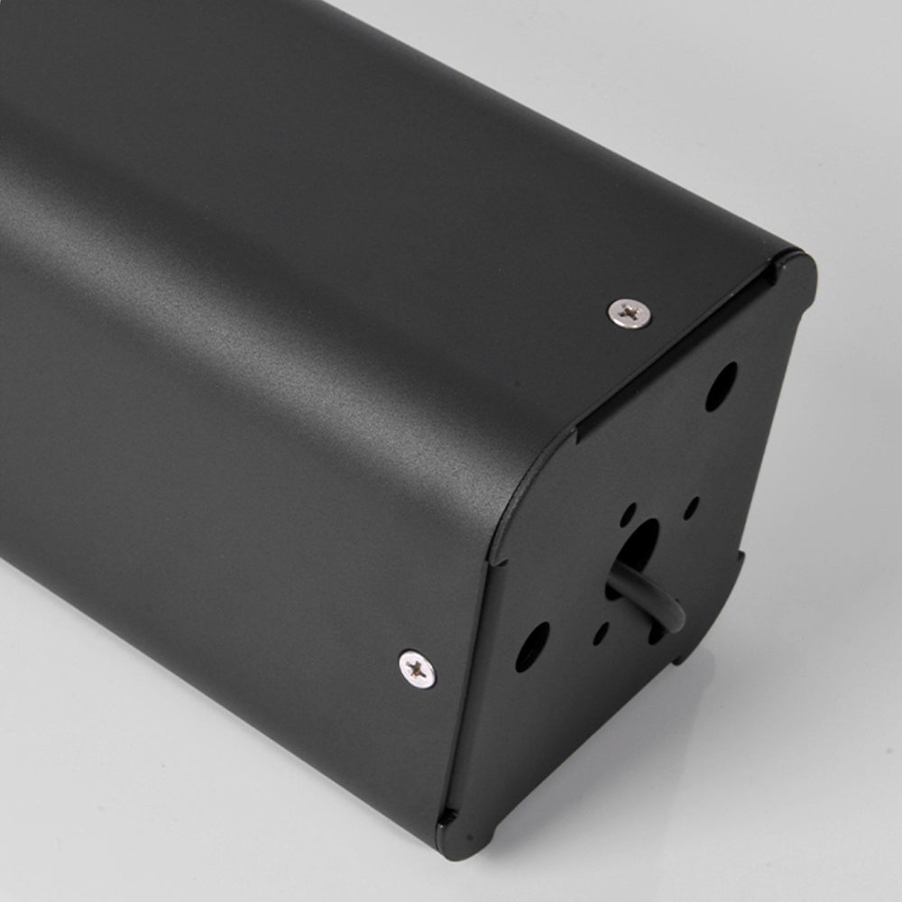 Ray Metal Rectangular Hollow Outdoor Path Light, Black - Neutralighting