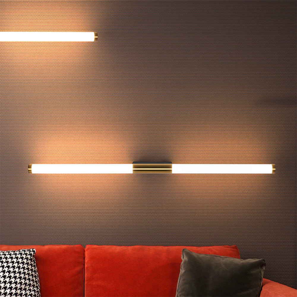 Arisha Modern Linear Cooper White Mirror Front Wall Lamp - Neutralighting