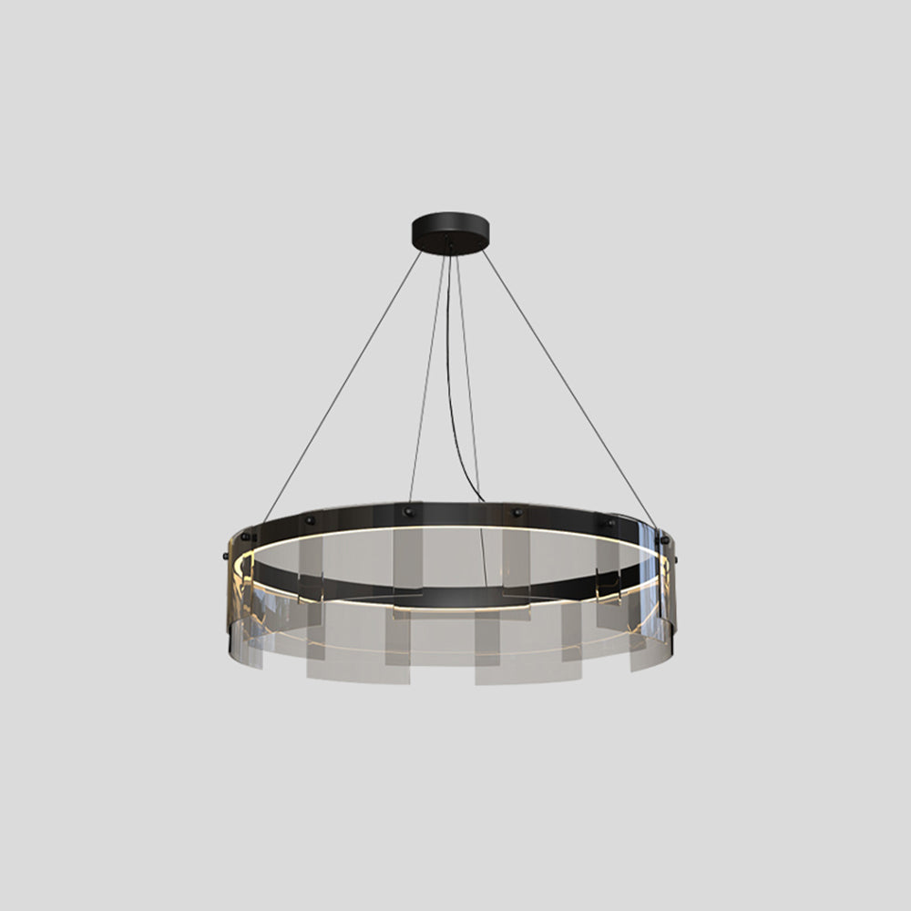 Arisha Modern Ring Metal Pendant Light, Black - Neutralighting