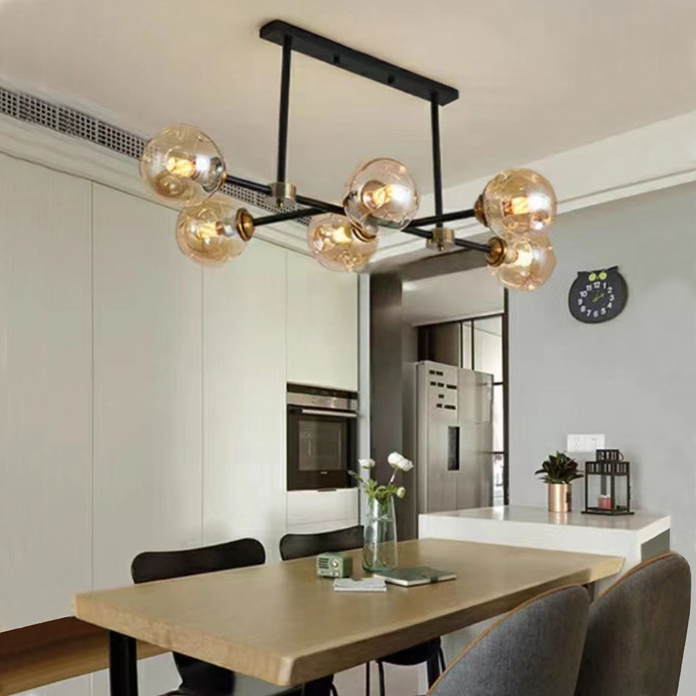 Valentina Decorative LED Glass Bubble Pendant Light, Amber - Neutralighting