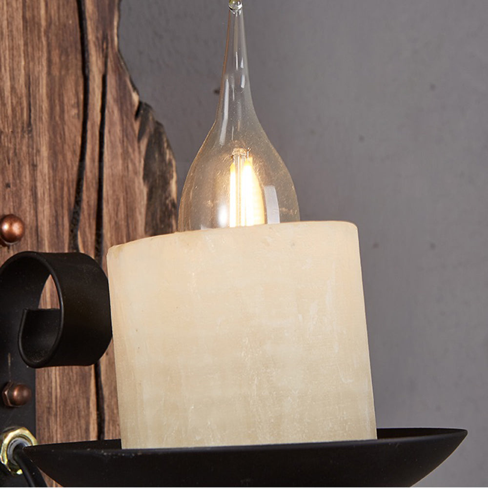 Epoch Wall Lamp Rectangular Vintage, Wood/Metal, Bedroom - Neutralighting