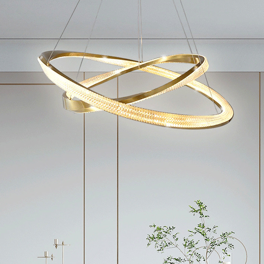 Kristy Pendant Light, Aluminium & Arcylic, 1/2 Rings, 2 Color - Neutralighting
