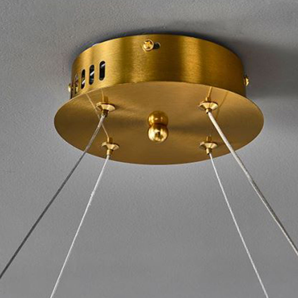Arisha Creative Ring Metal/Arcylic Pendant Light, Gold - Neutralighting
