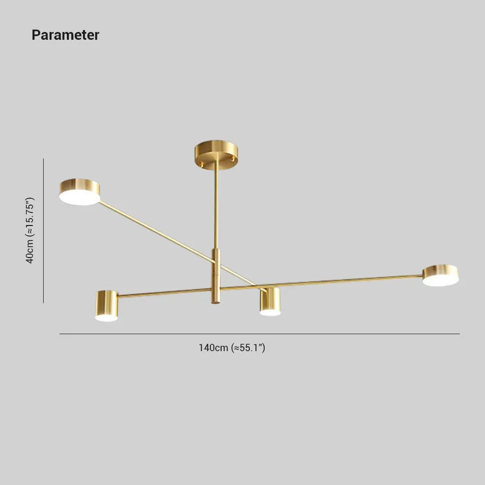 Arisha Pendant Light Branch Industrial Black/Gold, Bedroom - Neutralighting