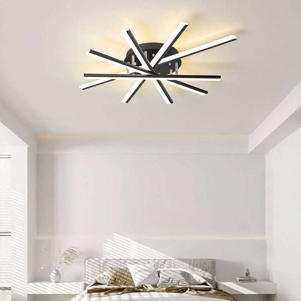 Arisha Linear Flush Mount Ceiling Light, 4 Colour - Neutralighting