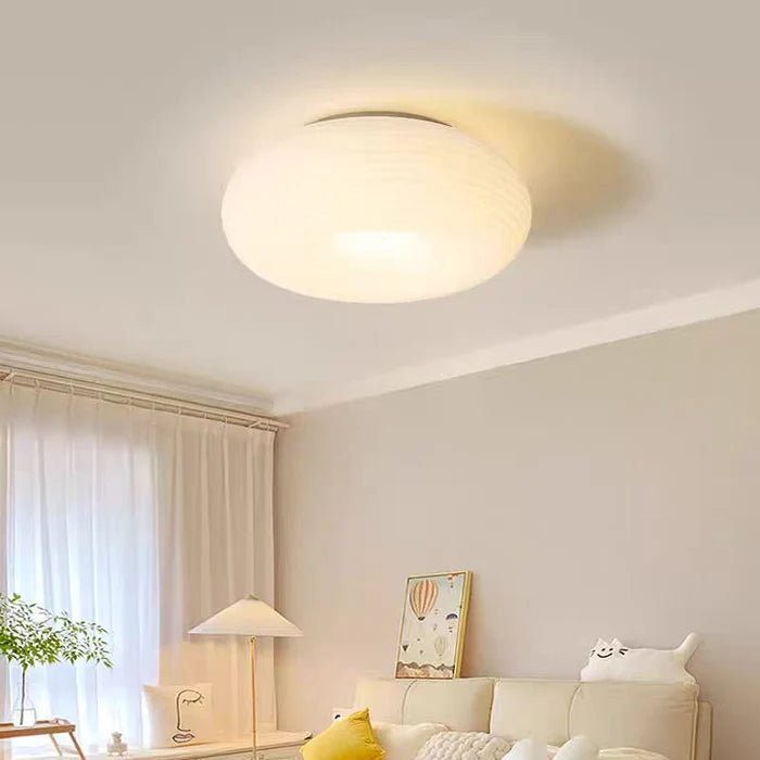 Arisha Flush Mount Ceiling Light Modern, Metal/Acrylic, White, Bedroom - Neutralighting