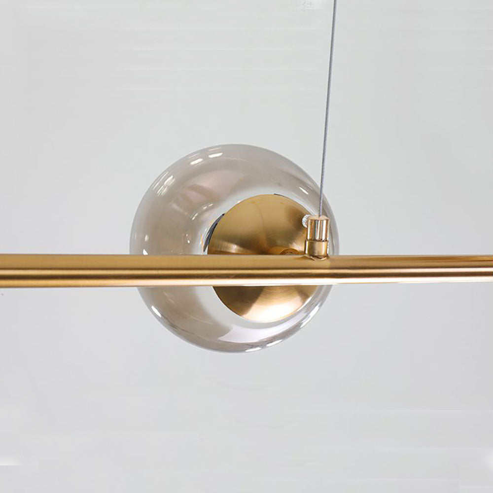 Valentina Modern Bubble Metal/Glass Pendant Light, Gold - Neutralighting