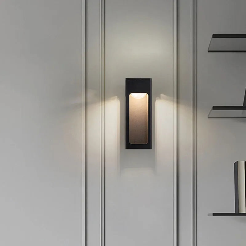Solith Modern Waterproof Minimalist Geometric Outdoor Wall Light - Neutralighting