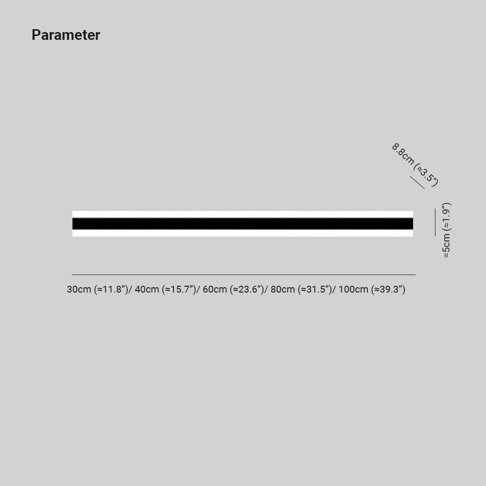 Arisha Minimalist Linear Metal/Acrylic Wall Lamp, Bathroom - Neutralighting