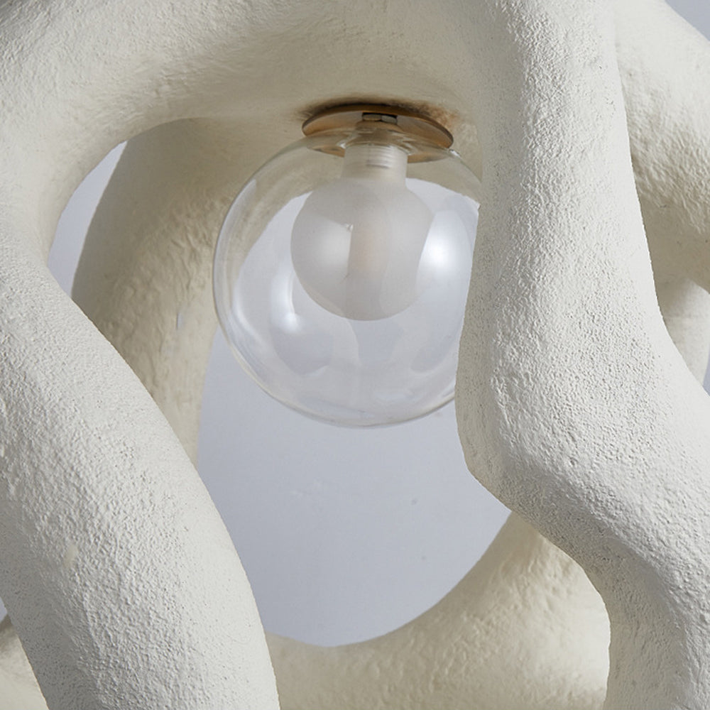 Avi Modern Metal/Resin White/Black Pendant Light - Neutralighting