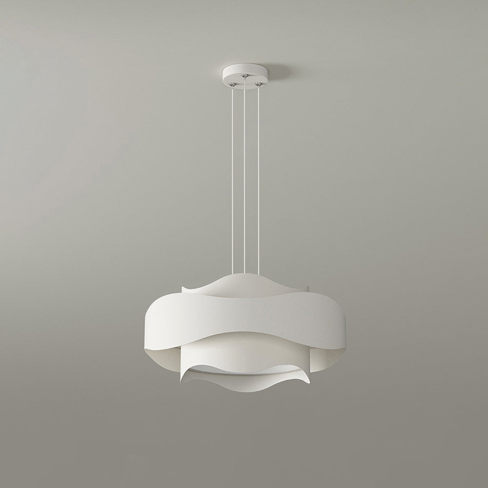 Arisha Art Deco Flower Shape Pendant Light, White - Neutralighting