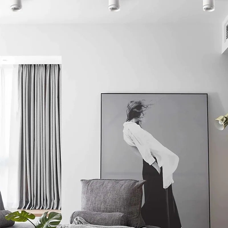 Aria Ceiling Light Mini Modern, White/Black, Bedroom/Living Room - Neutralighting